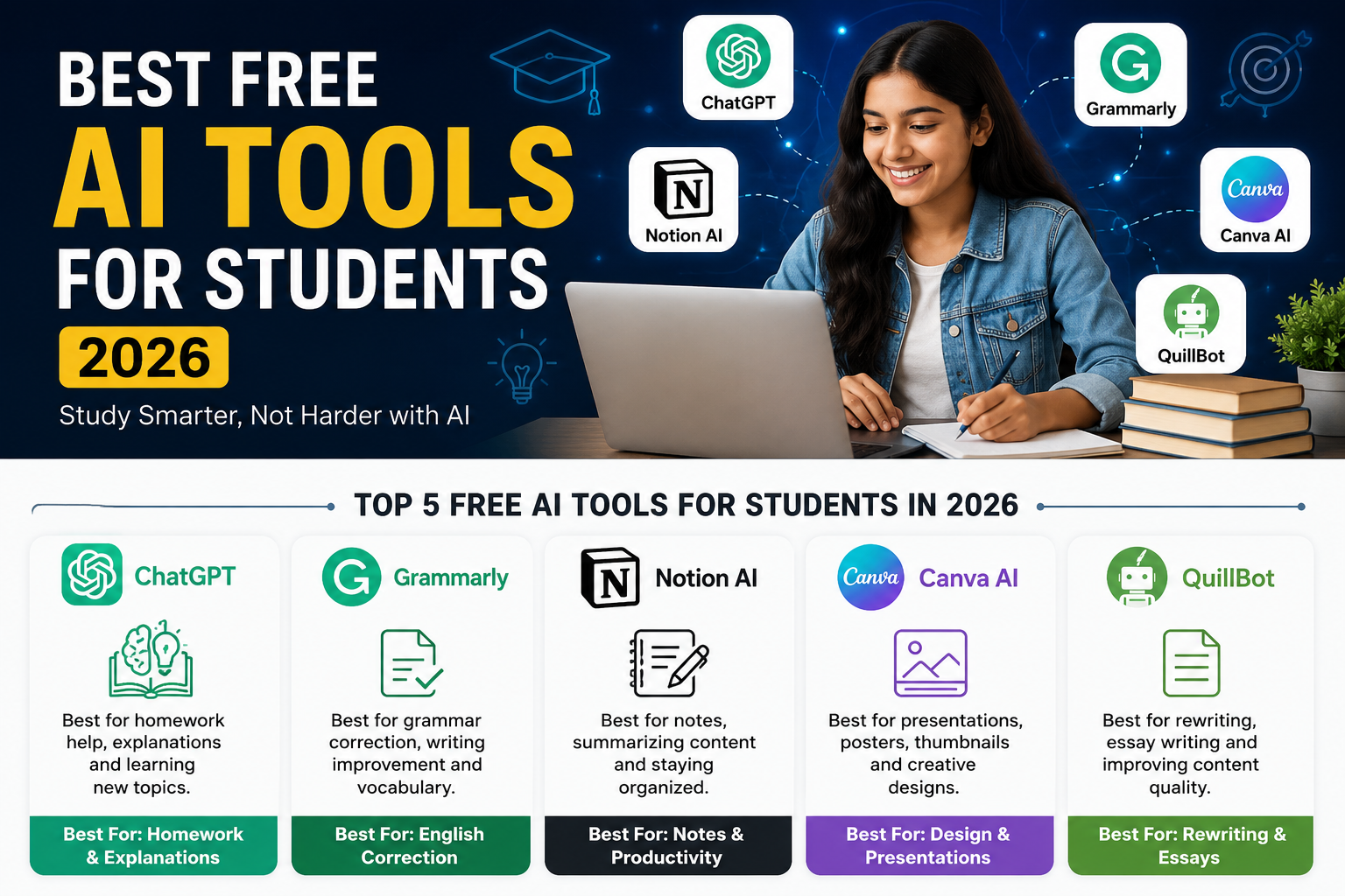 Best Free AI Tools for Students 2026