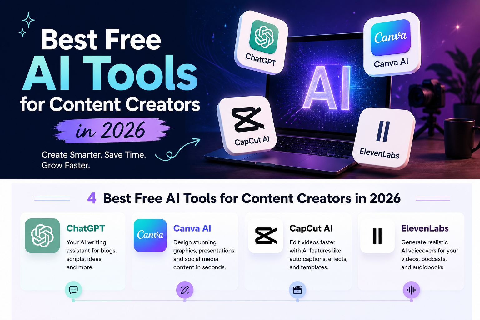Best Free AI Tools for Content Creators in 2026
